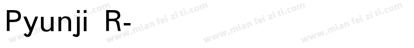 Pyunji R字体转换